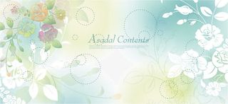 清新梦幻花朵背景矢量素材