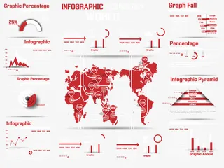 红色信息数据统计分析免抠