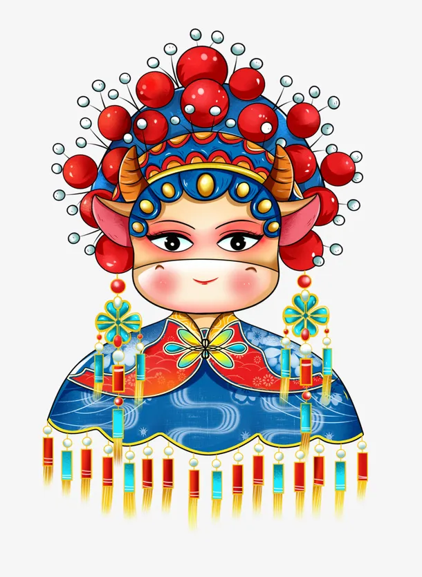 国潮福牛元素40免抠