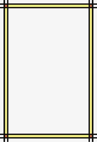 线条可爱表格框素材免抠