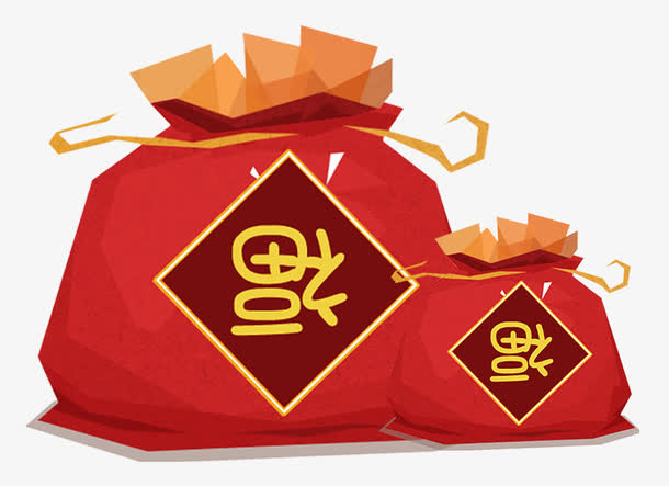 新年装饰福袋素材免抠