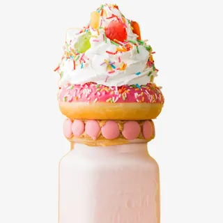 牛奶甜甜圈淡奶油免抠