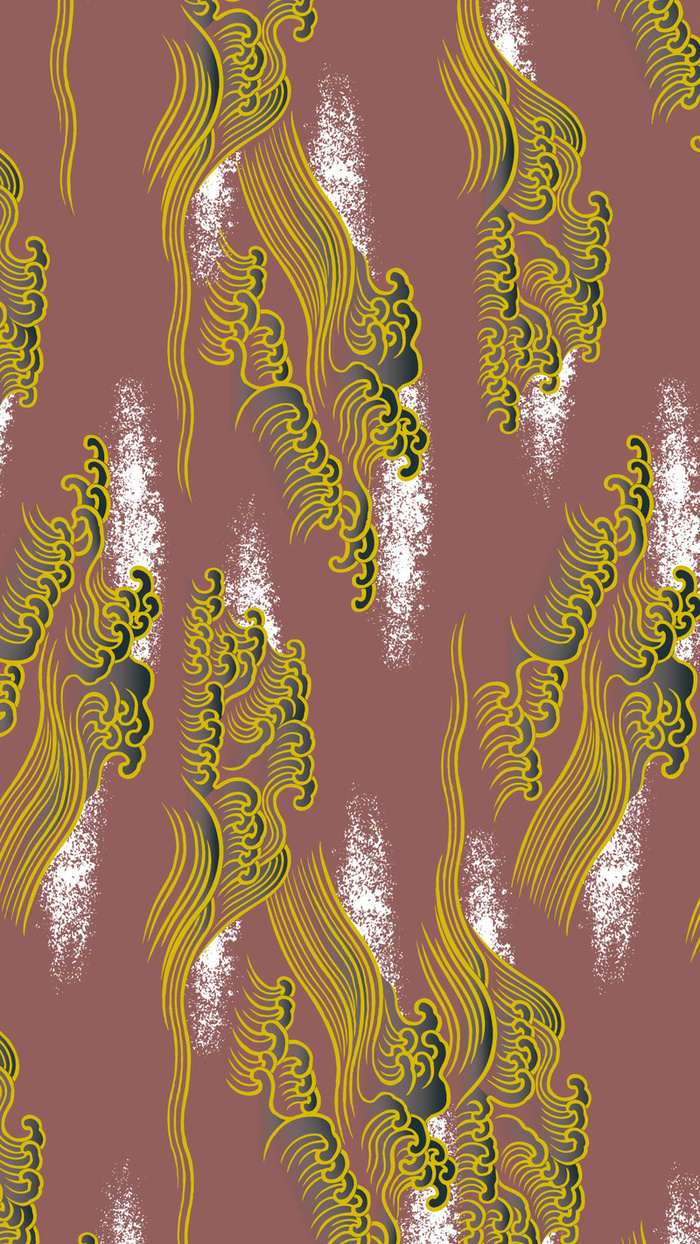 祥云花纹H5背景高清