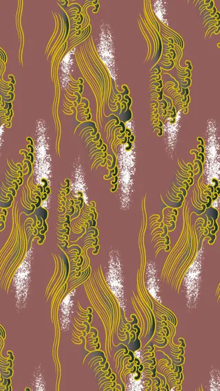 祥云花纹H5背景高清