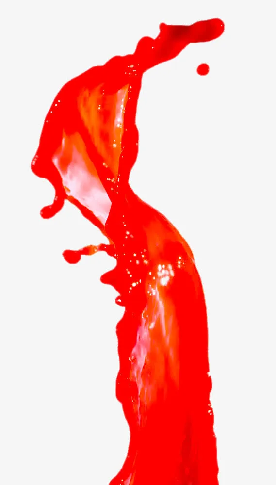 红色酱汁免抠