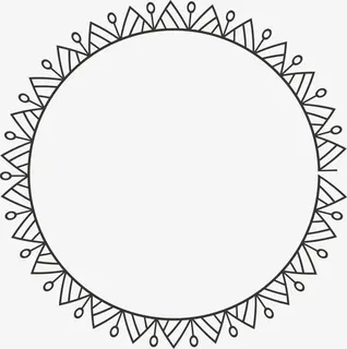 花纹矢量圆圈免抠