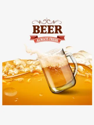 清爽的啤酒免抠