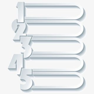 边框 立体 白色 数字边框 分免抠