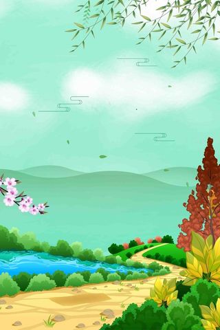 中国风简约清明节二十四节气海报高清