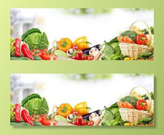 蔬菜梦幻白色海报背景高清