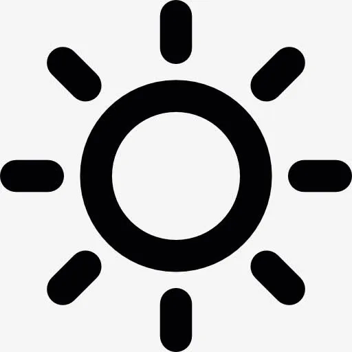 清晰的太阳图标免抠
