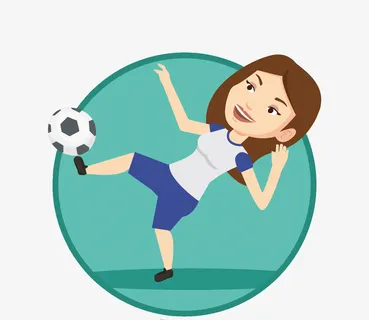 矢量扁平化中国女足免抠