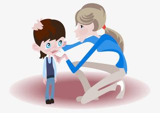 卡通哭泣的女孩免抠