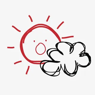 太阳下的云朵免抠