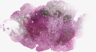 紫红色水彩效果免抠