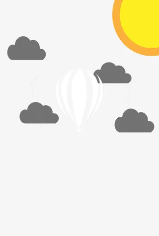 卡通太阳云朵免抠