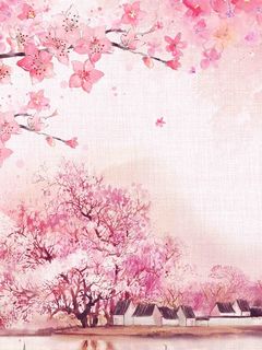 三生三世十里桃花海报背景模板高清