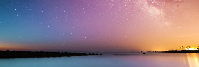 紫色渐变星空文艺背景图高清
