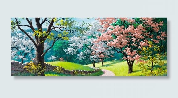 唯美树林海报高清