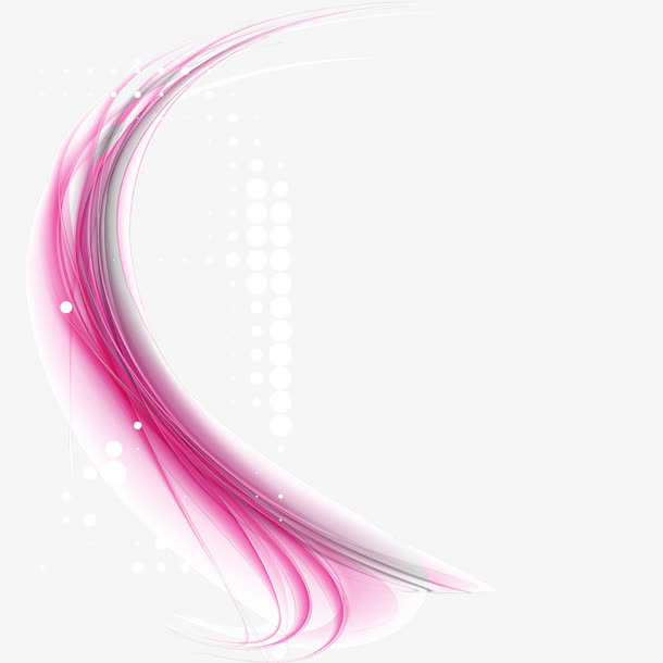 动感幻彩曲线矢量图免抠