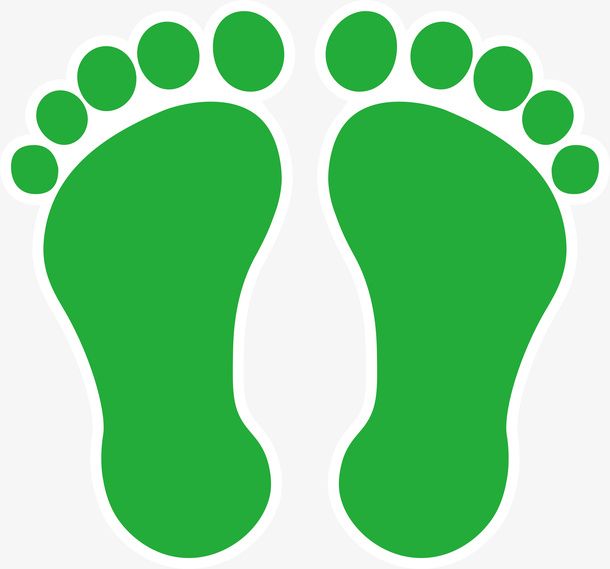 脚印 脚丫 地标免抠图标元素