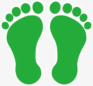 脚印 脚丫 地标免抠图标元素