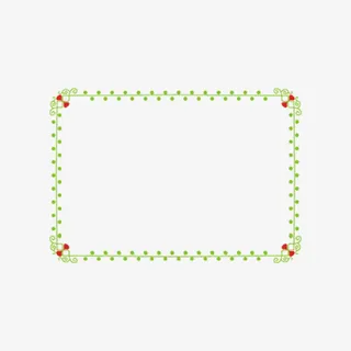 绿色小清新边框免抠