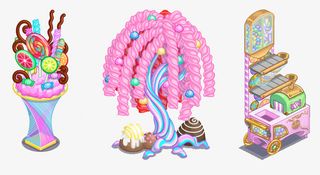 卡通甜美糖果图案免抠