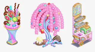 卡通甜美糖果图案免抠