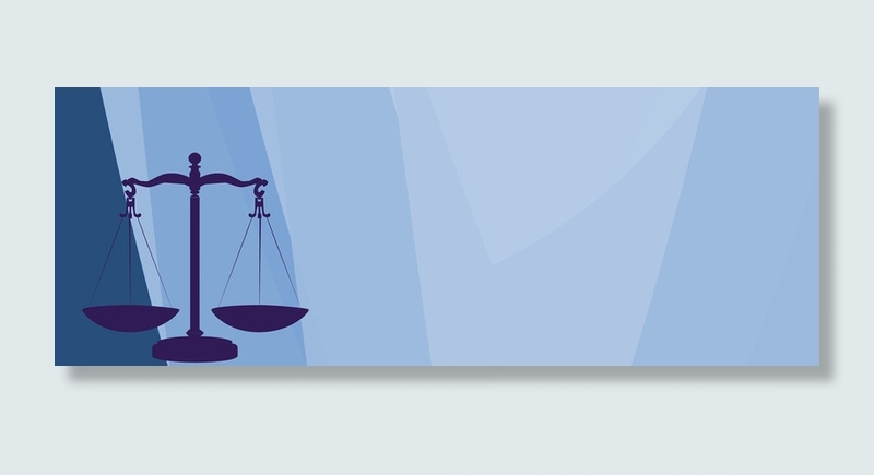 扁平蓝色天平背景高清