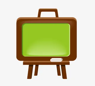 绿色小黑板免抠