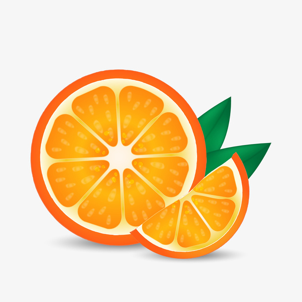 夏季水果橙子矢量图免抠