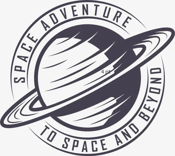 蓝色行星矢量图免抠