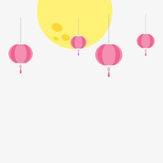 卡通中秋月亮免抠