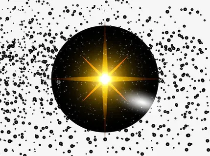 星星金色矢量图免抠