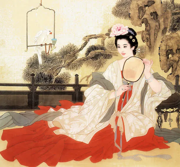 工笔人物画免抠
