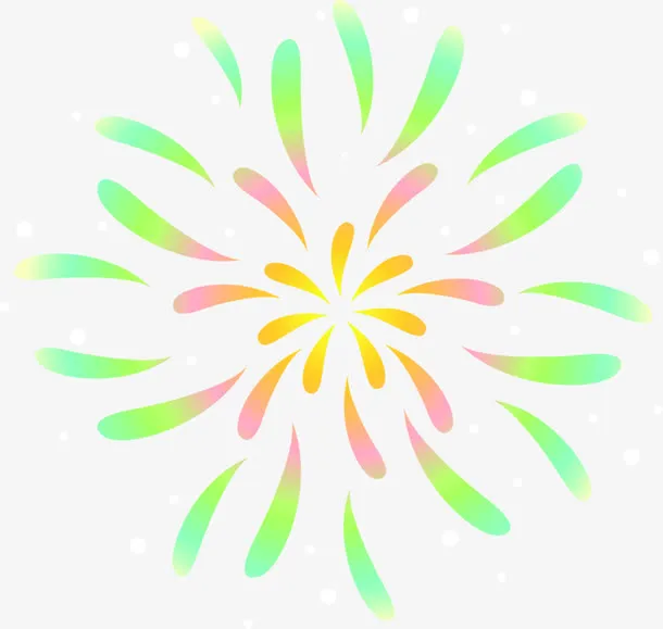 彩色渐变光效花纹装饰免抠