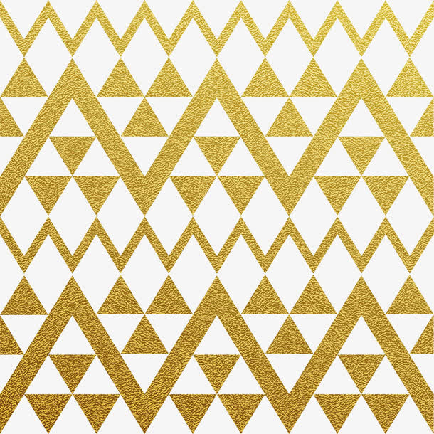 金色渐变三角形免抠