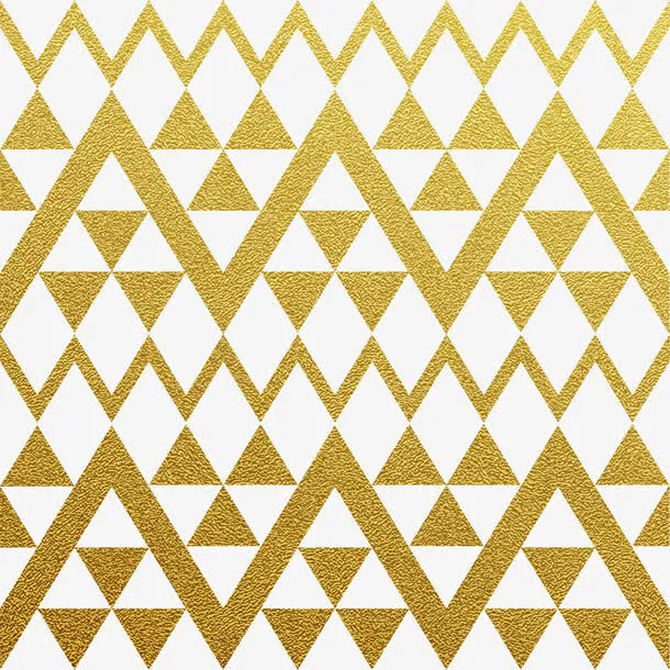 金色渐变三角形免抠
