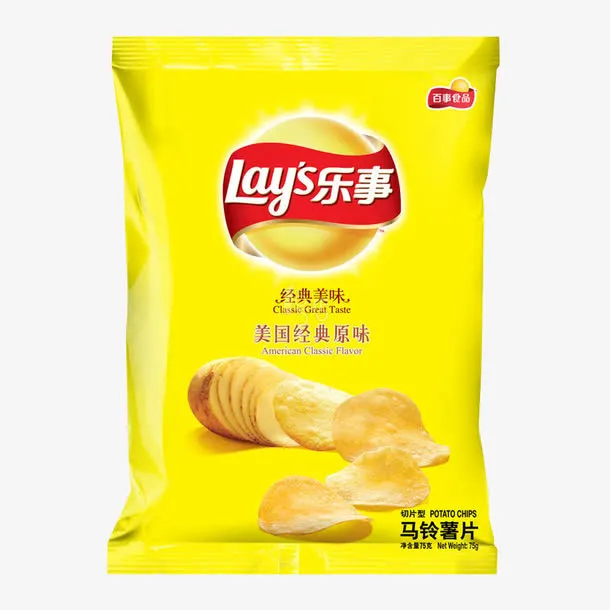 乐事美国经典原味薯片免抠