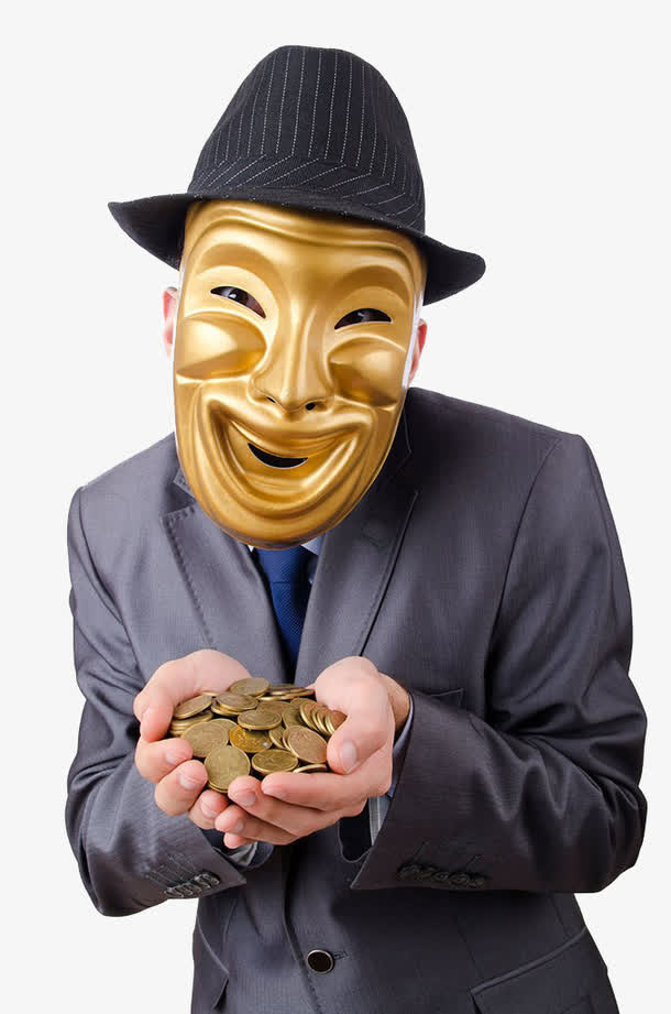 戴面罩的神秘人免抠