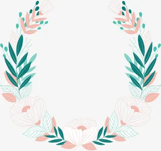 小清新春天浪漫花藤免抠