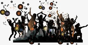 男女夜店party免抠