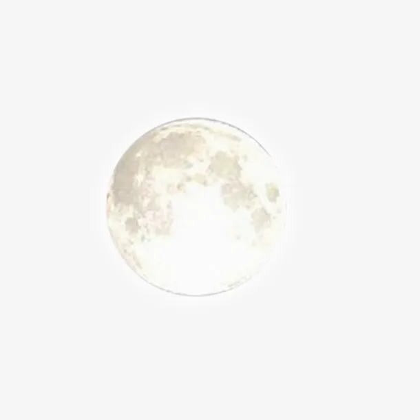 圆形白月亮免抠