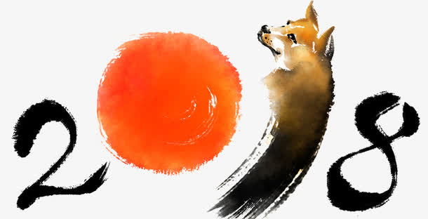 吉犬贺岁免抠