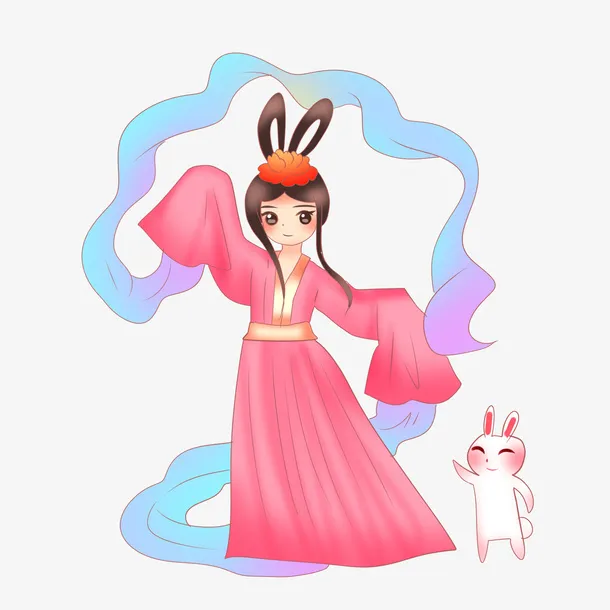 嫦娥奔月，兔子3免抠