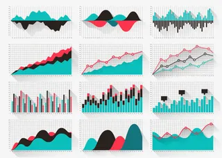 矢量各种数据分析图免抠