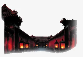 水墨画中国风江南人家免抠