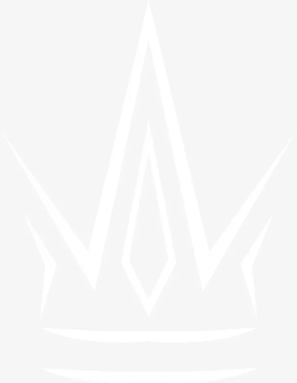 白色卡通金属皇冠免抠