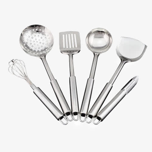 不锈钢厨具套装七件套免抠